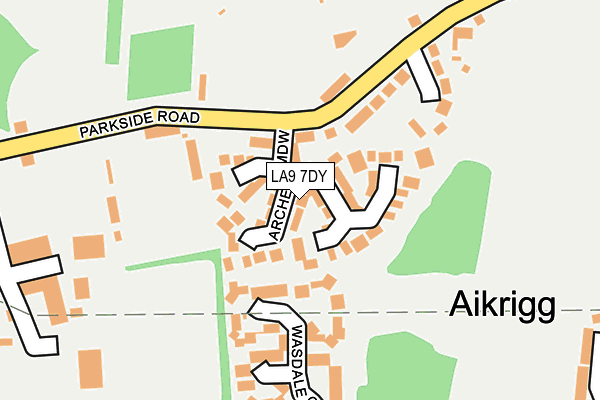 LA9 7DY map - OS OpenMap – Local (Ordnance Survey)