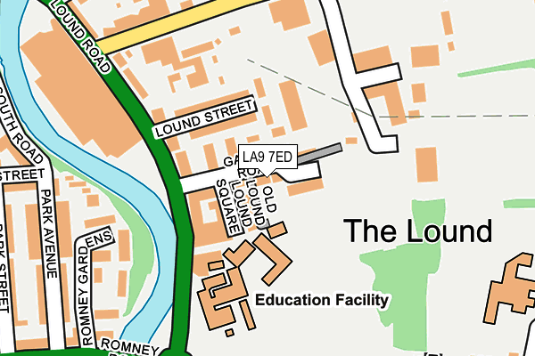 LA9 7ED map - OS OpenMap – Local (Ordnance Survey)