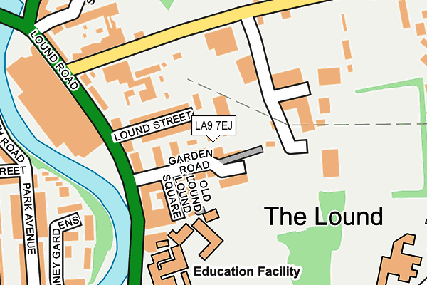 LA9 7EJ map - OS OpenMap – Local (Ordnance Survey)
