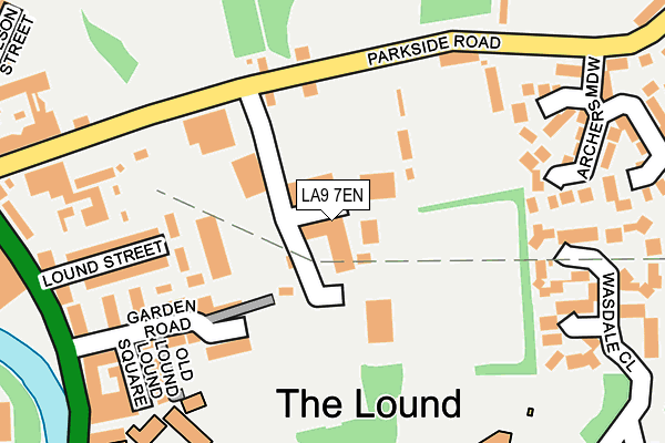 LA9 7EN map - OS OpenMap – Local (Ordnance Survey)
