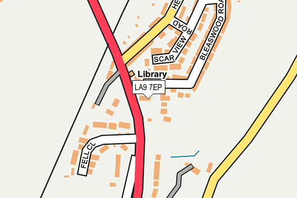 LA9 7EP map - OS OpenMap – Local (Ordnance Survey)
