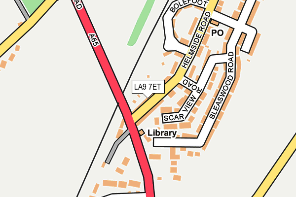 LA9 7ET map - OS OpenMap – Local (Ordnance Survey)