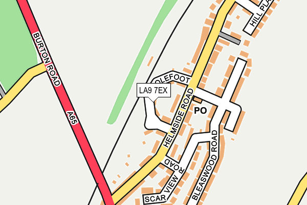 LA9 7EX map - OS OpenMap – Local (Ordnance Survey)