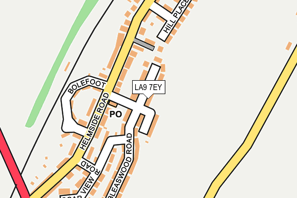 LA9 7EY map - OS OpenMap – Local (Ordnance Survey)