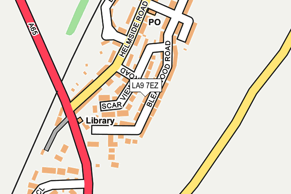 LA9 7EZ map - OS OpenMap – Local (Ordnance Survey)