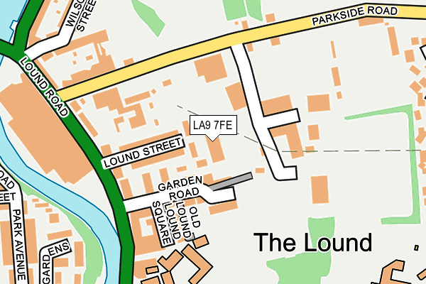 LA9 7FE map - OS OpenMap – Local (Ordnance Survey)