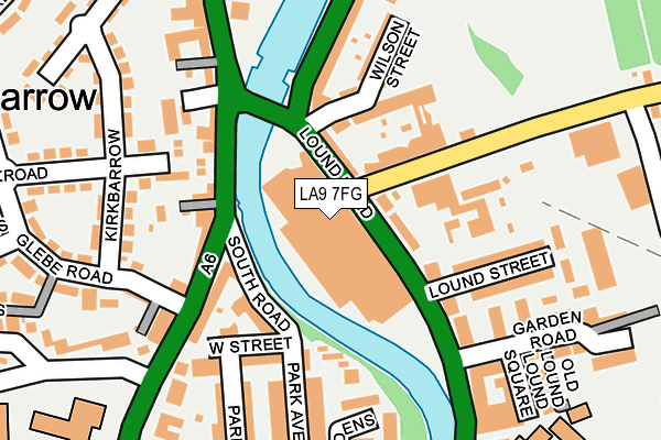 LA9 7FG map - OS OpenMap – Local (Ordnance Survey)