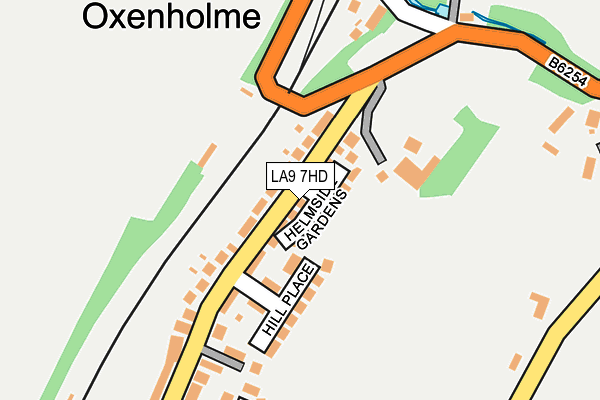 LA9 7HD map - OS OpenMap – Local (Ordnance Survey)