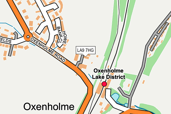 LA9 7HG map - OS OpenMap – Local (Ordnance Survey)