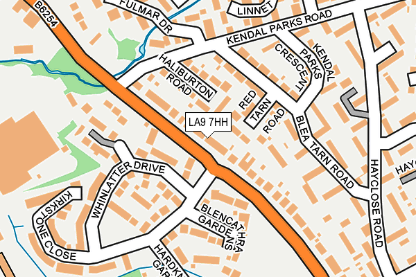 LA9 7HH map - OS OpenMap – Local (Ordnance Survey)