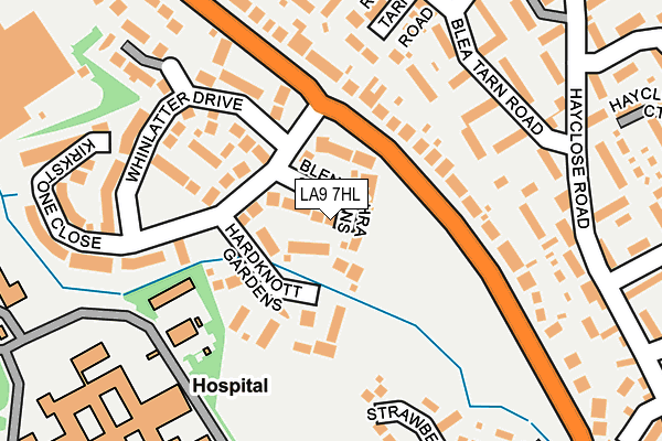 LA9 7HL map - OS OpenMap – Local (Ordnance Survey)