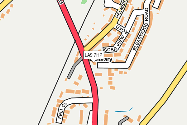 LA9 7HP map - OS OpenMap – Local (Ordnance Survey)