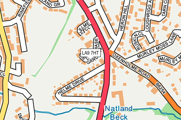 LA9 7HT map - OS OpenMap – Local (Ordnance Survey)