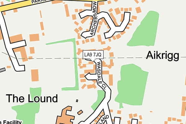 LA9 7JQ map - OS OpenMap – Local (Ordnance Survey)