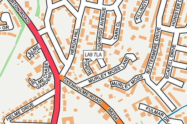LA9 7LA map - OS OpenMap – Local (Ordnance Survey)