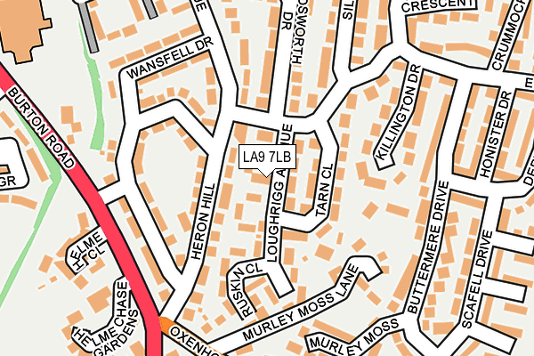LA9 7LB map - OS OpenMap – Local (Ordnance Survey)