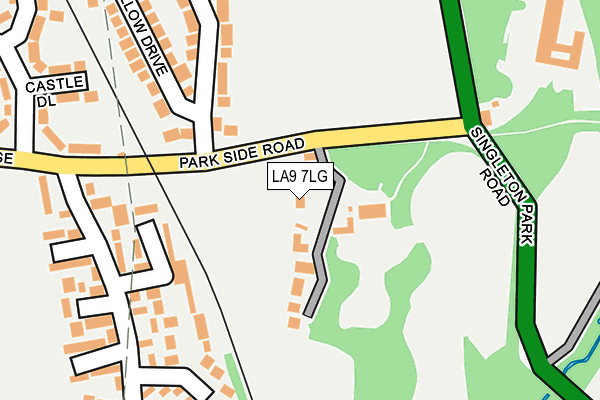 LA9 7LG map - OS OpenMap – Local (Ordnance Survey)