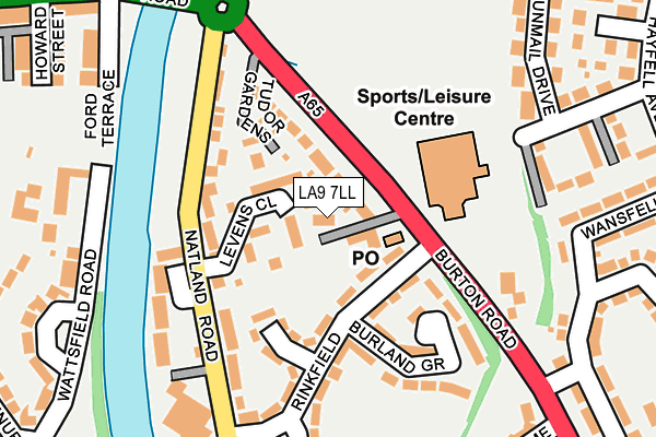 LA9 7LL map - OS OpenMap – Local (Ordnance Survey)