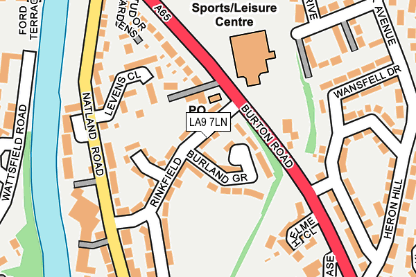 LA9 7LN map - OS OpenMap – Local (Ordnance Survey)