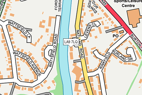 LA9 7LQ map - OS OpenMap – Local (Ordnance Survey)