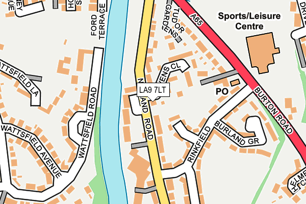 LA9 7LT map - OS OpenMap – Local (Ordnance Survey)