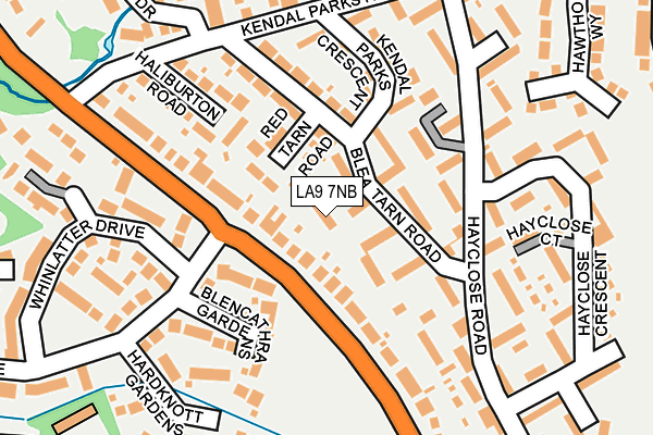 LA9 7NB map - OS OpenMap – Local (Ordnance Survey)