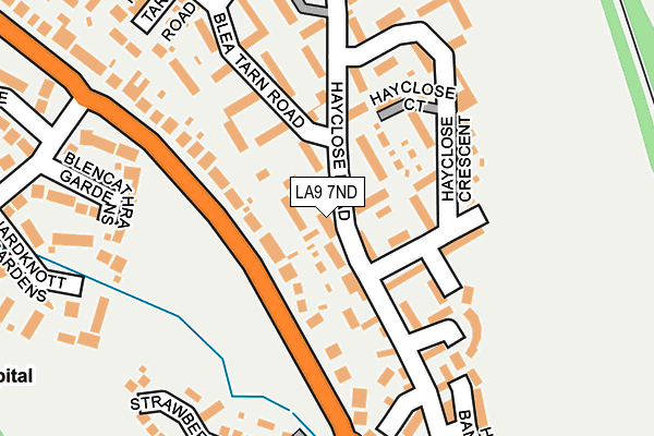 LA9 7ND map - OS OpenMap – Local (Ordnance Survey)