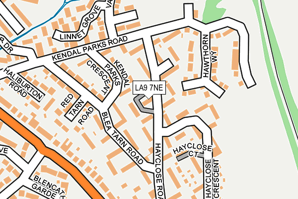 LA9 7NE map - OS OpenMap – Local (Ordnance Survey)