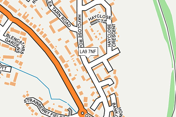 LA9 7NF map - OS OpenMap – Local (Ordnance Survey)