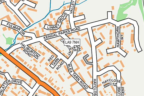 LA9 7NH map - OS OpenMap – Local (Ordnance Survey)