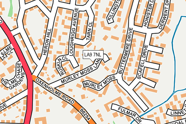 LA9 7NL map - OS OpenMap – Local (Ordnance Survey)