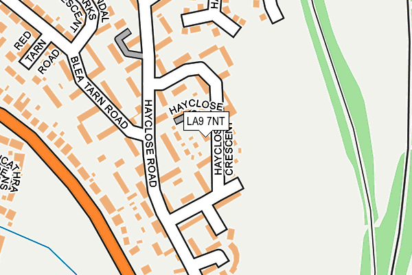 LA9 7NT map - OS OpenMap – Local (Ordnance Survey)