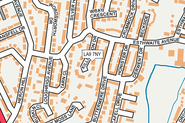 LA9 7NY map - OS OpenMap – Local (Ordnance Survey)