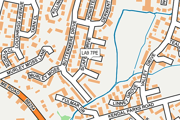 LA9 7PE map - OS OpenMap – Local (Ordnance Survey)