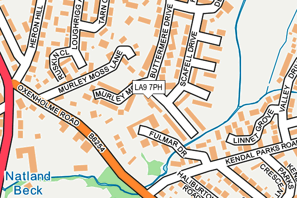 LA9 7PH map - OS OpenMap – Local (Ordnance Survey)