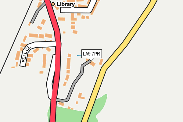 LA9 7PR map - OS OpenMap – Local (Ordnance Survey)