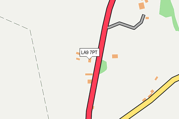 LA9 7PT map - OS OpenMap – Local (Ordnance Survey)