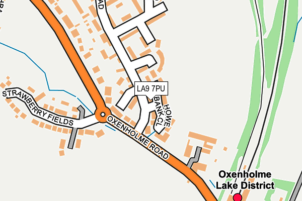 LA9 7PU map - OS OpenMap – Local (Ordnance Survey)