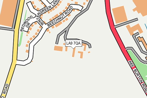 LA9 7QA map - OS OpenMap – Local (Ordnance Survey)