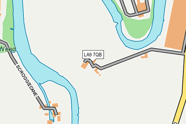 LA9 7QB map - OS OpenMap – Local (Ordnance Survey)