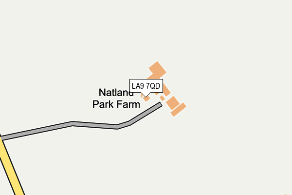LA9 7QD map - OS OpenMap – Local (Ordnance Survey)