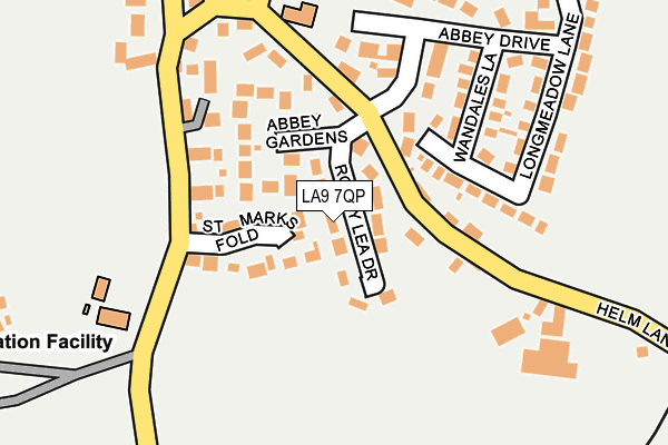 LA9 7QP map - OS OpenMap – Local (Ordnance Survey)