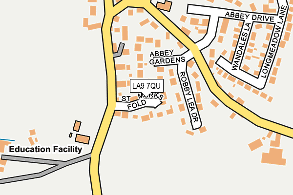 LA9 7QU map - OS OpenMap – Local (Ordnance Survey)