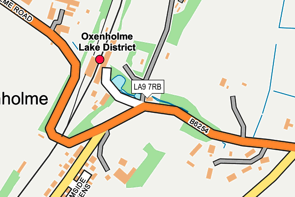 LA9 7RB map - OS OpenMap – Local (Ordnance Survey)