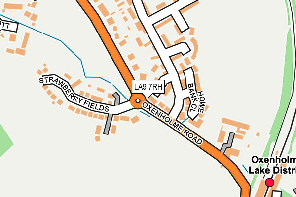 LA9 7RH map - OS OpenMap – Local (Ordnance Survey)