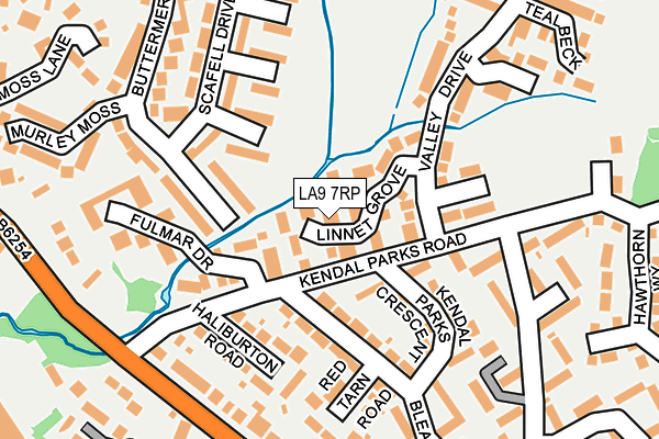 LA9 7RP map - OS OpenMap – Local (Ordnance Survey)