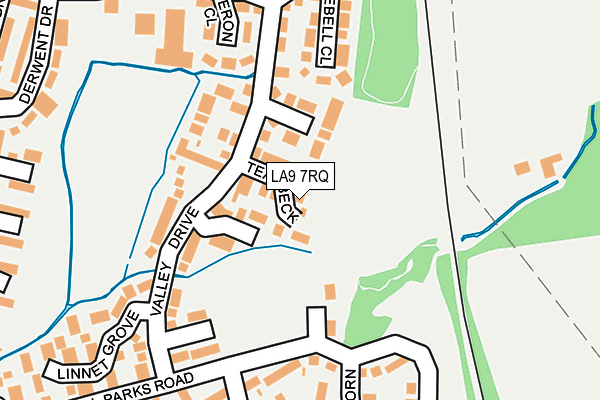 LA9 7RQ map - OS OpenMap – Local (Ordnance Survey)
