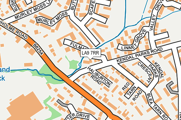 LA9 7RR map - OS OpenMap – Local (Ordnance Survey)