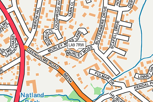 LA9 7RW map - OS OpenMap – Local (Ordnance Survey)