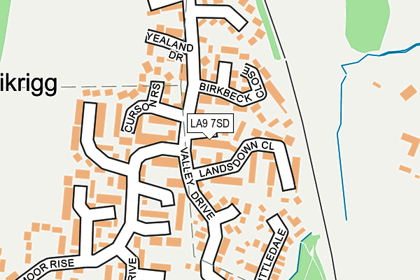 LA9 7SD map - OS OpenMap – Local (Ordnance Survey)